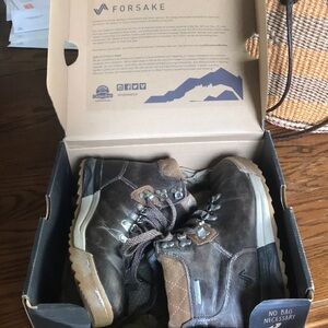 Forsake Brown Leather Hiking Boots